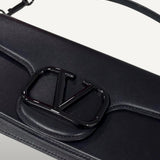 Bolsa Valentino Garavani Loco Couro Preta Pequena