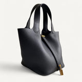 Bolsa Hermès Picotin 18 Noir com Ferragens Gold
