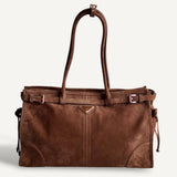 Bolsa Prada Bonnie Camurça Lambskin  Marrom Cacao