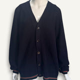 Cardigan Gucci Cashgora Azul Marinho