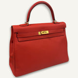 Bolsa Hermès Kelly 35 Capucine com Ferragens Gold