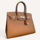 Bolsa Hermès Birkin 30 Epsom Sellier Gold com Ferragens Palladium