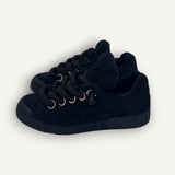 Tênis Dolce & Gababana Preto Low Top Faux Shearling