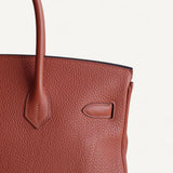 Bolsa Hermès Birkin 35 Togo Cuivre com Ferragens Gold