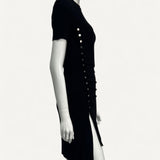 Vestido Paco Rabbane em Malha Preto