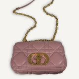 Bolsa Christian Dior Cannage Caro Rose