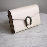 Bolsa Gucci Tiracolo Dionysus Mini Couro Off-White