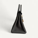 Bolsa Hermès Birkin 25 Togo Gris Meyer com Ferragens Rosé Gold