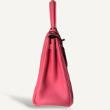 Bolsa Hermès Kelly 25 Swift Rose Confetti com Ferragens Palladium