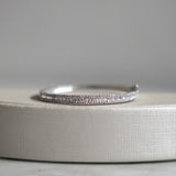 Bracelete Em Ouro Branco 18K com Diamantes  Baguetes com Brilhantes