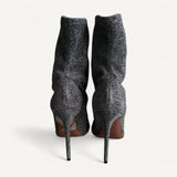 Bota Aquazzura Prata com Glitter