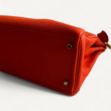 Bolsa Hermès Kelly 35 Togo Orange com Ferragens Gold