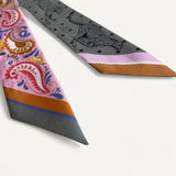 Twilly Hermès Twilly Guepards Bandana Pink Silk