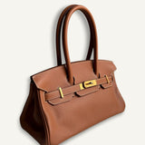 Bolsa Hermès Birkin Shoulder Light 29 Evercolor Gold com Ferragens Gold