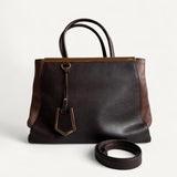 Bolsa Fendi 2 Jours Média Marrom