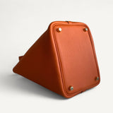 Bolsa Hermès Picotin 18 Orange H com Ferragens Gold