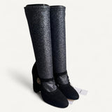 Bota Dolce & Gabbana Preta com Glitter