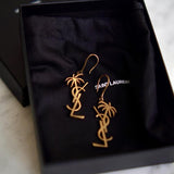 Brinco Saint Laurent Summer Gold PalmTree