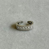 Piercing  em Ouro Branco 18K com  Diamantes