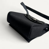 Bolsa Hermès Herbag Mini Toile Noir com Ferragens Palladium