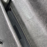 Bolsa Chanel Boy Couro de Arraia Cinza