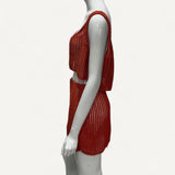 Conjunto Prada Red Cotton Tricot