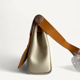 Bolsa Hermès Herbag Mini Toile Écru com Ferragens Palladium