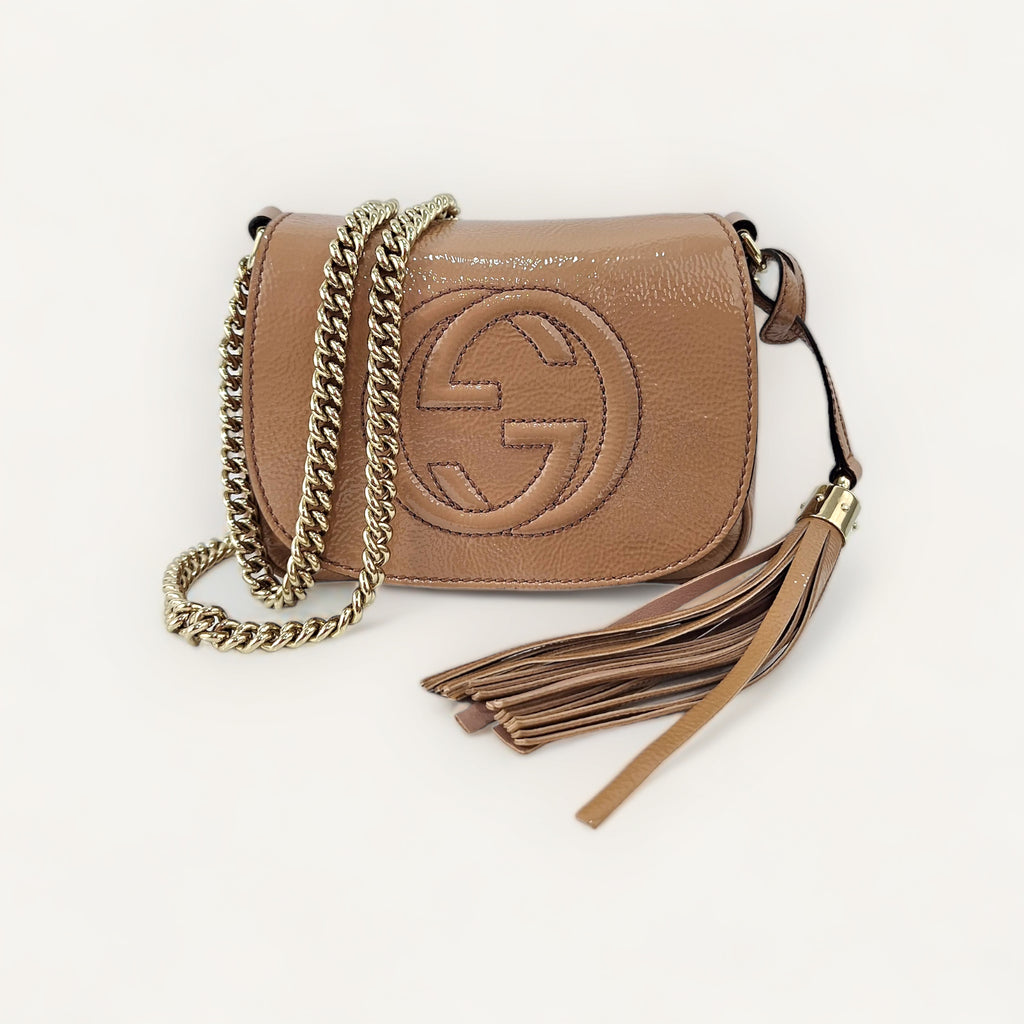 Bolsa Gucci Soho Chain Bege – Front Row