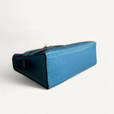 Bolsa Hermès Kelly Pochette Zanzibar com Ferragens Palladium