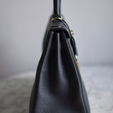 Bolsa Hermès Kelly 28 Togo Gris Misty com Ferragens Gold