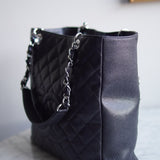 Bolsa Chanel Petit Shopping Tote Couro Caviar Preta