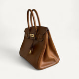 Bolsa Hermès Birkin 30 Epsom Gold com Ferragens Gold