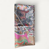 Lenço Hermès 90 Academia Hippica Rose Bonbon / Gris Beuté / Multicolore