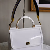 Bolsa Dolce & Gabbana Sicily Branca com Ferragens Douradas