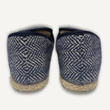 Sapato Gucci Blue Tweed Fria Slip On 39BR