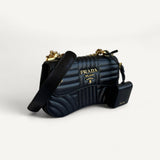 Bolsa Prada Diagramme Medium Flap Preta