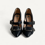 Scarpin Gucci Black Leather Dionysus Pumps