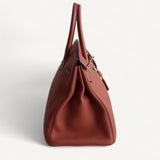 Bolsa Hermès Birkin 35 Togo Cuivre com Ferragens Gold