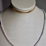 Colar Riviera Em Ouro Branco 18k em Diamantes Gota