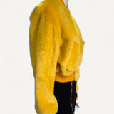 Bomber Moschino Amarela com Rosa