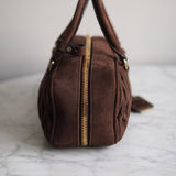 Bolsa Miu Miu Arcadie Camurça Marrom Pequena