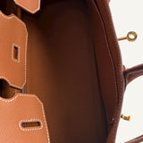 Bolsa Hermès Birkin Shoulder Light 29 Evercolor Gold com Ferragens Gold