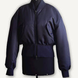 Jaqueta Saint Laurent Bomber Cropped Preta