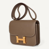 Bolsa Hermès Constance 18 Epsom Etoupe com Ferragens Gold