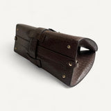 Bolsa Gucci Stirrup Top Handle Bag Crocodile Verde