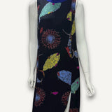 Vestido Emilio Pucci Floral Preto e Azul
