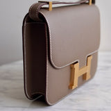 Bolsa Hermès Constance 24 Epsom Etoupe com Ferragens Gold