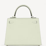 Bolsa Hermès Kelly 25 Sellier Epsom Vert Fizz com Ferragem Palladium