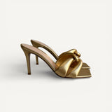 Sandália Mule Gianvito Rossi em Dourado