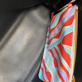 Bolsa Pucci Tote Bag em Couro Laranja e Detalhes em Estampa